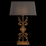 Настольная лампа на ажурном чугунном основании с серым абажуром Openwork Lamp варинант исполнения - 2 | Loft Concept в Ростове-на-Дону