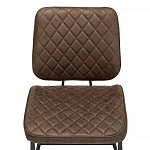 Стул с темно-коричневой обивкой из экокожи Benderson варинант исполнения - 5 | Loft Concept в Ростове-на-Дону