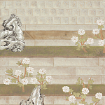 Обои ручная роспись The Art of Learning and Steps for the Flowers by Teo Yang Original colourway on Icefield India tea paper варинант исполнения - 1 | Loft Concept в Ростове-на-Дону