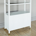 Стеллаж со стеклянными полками Elsa Dreams White варинант исполнения - 7 | Loft Concept в Ростове-на-Дону