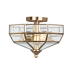 Потолочный светильник шестигранной формы с прозрачными стеклянным плафоном Elstead Lighting варинант исполнения - 1 | Loft Concept в Ростове-на-Дону