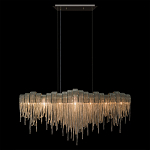 Люстра подвесная с металлическими дугами и длинными цепочками 115 см Atlantis Chain варинант исполнения - 12 | Loft Concept в Ростове-на-Дону