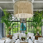 Люстра белая плетеная с кисточками Boho Tassel Chandelier варинант исполнения - 3 | Loft Concept в Ростове-на-Дону