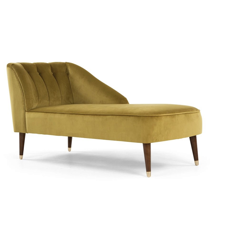  Chaise Longue, Antique Gold Velvet   -- | Loft Concept 