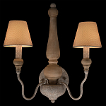 Бра с двумя конусовидными тканевыми абажурами Neighborhood варинант исполнения - 2 | Loft Concept в Ростове-на-Дону