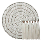 Художественный Гобелен Макраме White Disk Harmony варинант исполнения - 4 | Loft Concept в Ростове-на-Дону