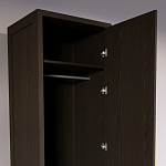 Узкий Шкаф Primo с 2 выдвижными ящиками Темный орех варинант исполнения - 6 | Loft Concept в Ростове-на-Дону