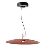 Подвесной светильник круглой формы с коричневым металлическим абажуром Halo Drift варинант исполнения - 1 | Loft Concept в Ростове-на-Дону