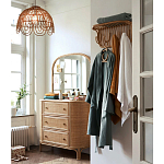 Настенная вешалка из ротанга с полкой Willa Wall Shelf Hanger варинант исполнения - 4 | Loft Concept в Ростове-на-Дону