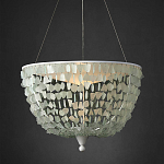 Люстра круглая с каскадом из декоративных элементов Sea Glass варинант исполнения - 4 | Loft Concept в Ростове-на-Дону