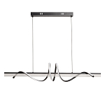 Люстра линейная черного цвета с волнообразным металлическим элементом Luke Lampco Tracer Lamp варинант исполнения - 2 | Loft Concept в Ростове-на-Дону