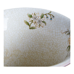 Ваза из голубого фарфора с бронзовыми элементами Blue Garden варинант исполнения - 3 | Loft Concept в Ростове-на-Дону