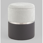 Пуф Mauldine с ящиком серо-черный с экокожей варинант исполнения - 1 | Loft Concept в Ростове-на-Дону