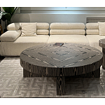 Столик журнальный круглый с полосатым узором Zebroids варинант исполнения - 5 | Loft Concept в Ростове-на-Дону