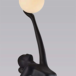 Торшер черная статуэтка Девушка Girl Carries Light Balls варинант исполнения - 1 | Loft Concept в Ростове-на-Дону