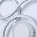 Бра белого цвета с изогнутыми световыми линиями и круглым основанием Luke Lampco Tracer Lamp варинант исполнения - 5 | Loft Concept в Ростове-на-Дону