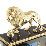 Настольный письменный набор из лазурита с декором в виде льва Golden Lion варинант исполнения - 4 | Loft Concept в Ростове-на-Дону