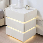 Умная прикроватная тумба с беспроводной зарядкой и подсветкой Smart Bedside Table варинант исполнения - 4 | Loft Concept в Ростове-на-Дону