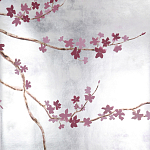 Обои ручная роспись Cherry Tree Special Colourway on Sterling Silver gilded paper варинант исполнения - 1 | Loft Concept в Ростове-на-Дону