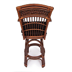 Барный стул из ротанга Eloise коричневый варинант исполнения - 4 | Loft Concept в Ростове-на-Дону