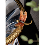 Чаша из прозрачного стекла с бронзовым рельефным ободком Eden Garden варинант исполнения - 6 | Loft Concept в Ростове-на-Дону