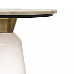 Кофейный столик с прозрачным основанием и столешницей с мраморным узором Transparent Base варинант исполнения - 2 | Loft Concept в Ростове-на-Дону