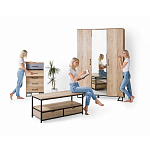 Комод с 3-мя ящиками в стиле лофт Urban Style Space варинант исполнения - 6 | Loft Concept в Ростове-на-Дону