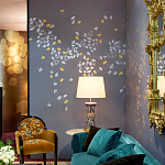 Обои ручная роспись Gingko Colourway SC-98 on Gun Metal dyed silk варинант исполнения - 2 | Loft Concept в Ростове-на-Дону