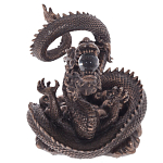 Декоративная статуэтка Дракон Fuzanglong Dragon Dark Bronze Statuette варинант исполнения - 2 | Loft Concept в Ростове-на-Дону