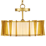 Потолочный светильник круглый с каркасом в форме треугольников и тканевым абажуром Brutal Light варинант исполнения - 1 | Loft Concept в Ростове-на-Дону