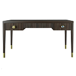 Письменный стол Elsa Dreams Walnut Шпон дерево с двумя ящиками варинант исполнения - 5 | Loft Concept в Ростове-на-Дону