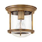 Потолочный светильник для ванных комнат с цилиндрическим стеклянным плафоном и одной лампой Hinkley варинант исполнения - 5 | Loft Concept в Ростове-на-Дону