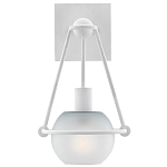 Бра белое с матовым стеклянным плафоном в форме шара White Lighthouse варинант исполнения - 2 | Loft Concept в Ростове-на-Дону