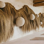 Большая дизайнерская Инсталляция из соломы RAFFIA Installation  варинант исполнения - 4 | Loft Concept в Ростове-на-Дону