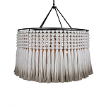 Люстра серая плетеная с кисточками Boho Tassel Chandelier варинант исполнения - 1 | Loft Concept в Ростове-на-Дону