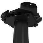 Барный стул вращающийся со спинкой и подлокотниками Douglas Rhombus Черный Велюр варинант исполнения - 7 | Loft Concept в Ростове-на-Дону