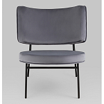 Мини-кресло District Lounge велюр серый варинант исполнения - 4 | Loft Concept в Ростове-на-Дону