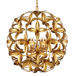 Люстра в форме шара из золотых лепестков Hanging Flowers варинант исполнения - 1 | Loft Concept в Ростове-на-Дону