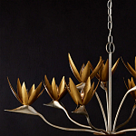 Люстра с плафонами в виде цветов Golden Bird of Paradise варинант исполнения - 6 | Loft Concept в Ростове-на-Дону