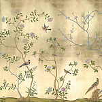 Обои ручная роспись Badminton Deep Rich Gold gilded paper варинант исполнения - 1 | Loft Concept в Ростове-на-Дону