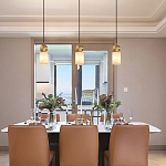 Подвесной светильник светодиодный с цилиндрическим плафоном Stone Helios варинант исполнения - 1 | Loft Concept в Ростове-на-Дону