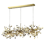 Люстра подвесная из трех частей с металлическими круглыми элементами Terzani Argent варинант исполнения - 2 | Loft Concept в Ростове-на-Дону