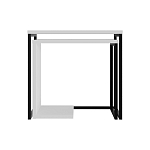 Комплект из 2-х приставных столов белого цвета из дерева ZIGOSH WHITE варинант исполнения - 1 | Loft Concept в Ростове-на-Дону