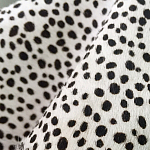Мебельная ткань Искусственный мех  белый леопард 90 см T5-3 варинант исполнения - 2 | Loft Concept в Ростове-на-Дону