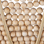 Люстра из деревянных бусин с подвесками в виде капель Wooden Beads варинант исполнения - 4 | Loft Concept в Ростове-на-Дону