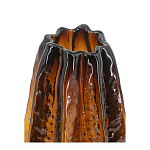 Ваза стеклянная янтарного цвета с текстурированным силуэтом Carambola варинант исполнения - 2 | Loft Concept в Ростове-на-Дону