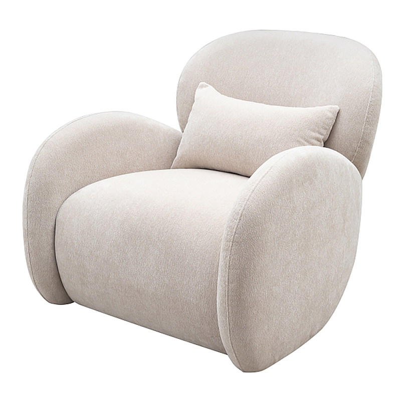 Кресло Rafael Accent Chair Молочный Черный в Ростове-на-Дону | Loft Concept 