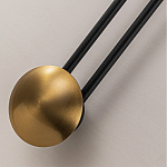 Бра с янтарным стеклянным диском и золотистыми акцентами Savio Glass Disc варинант исполнения - 3 | Loft Concept в Ростове-на-Дону