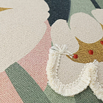 Подушка с цветочным принтом и кисточками Blooming Elegance Daisy варинант исполнения - 2 | Loft Concept в Ростове-на-Дону