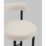 Стул полубарный Floreo букле молочный варинант исполнения - 2 | Loft Concept в Ростове-на-Дону